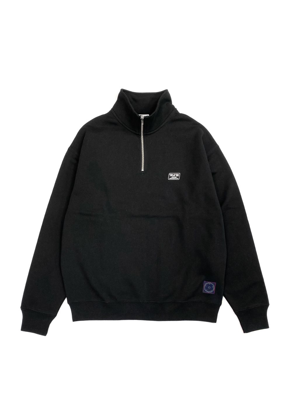 M&M CUSTOM PERFORMANCE - ZIP UP SWEAT (BLACK) / ハーフジップ 