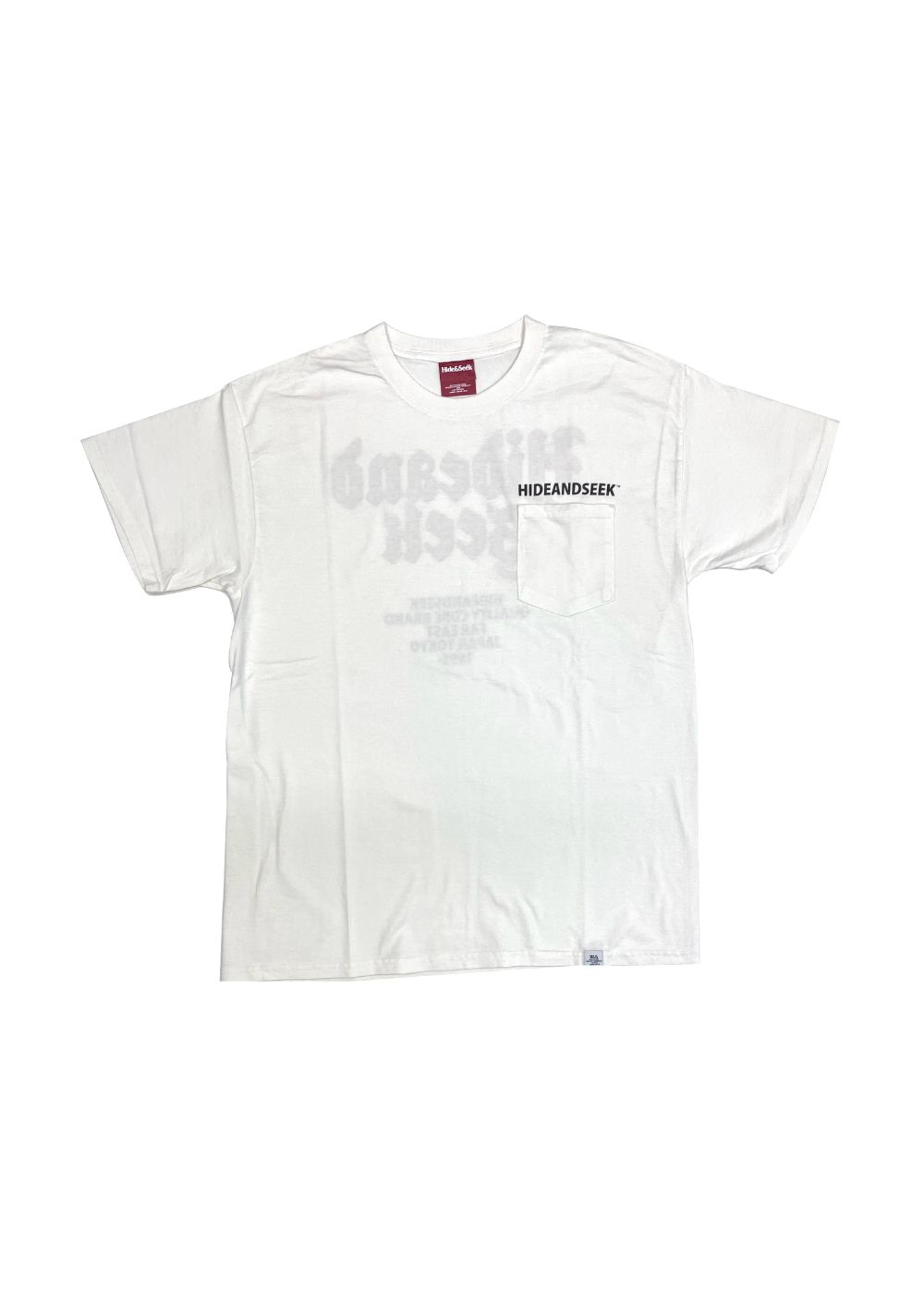 Pocket S/S Tee (WHITE) / ロゴ プリント ポケット Tee