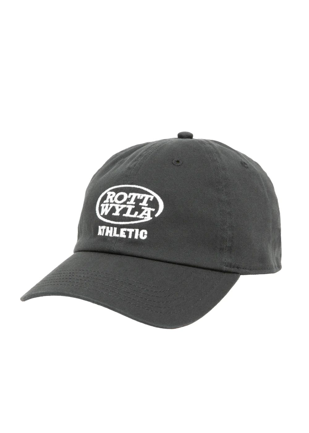 ATHLETIC CAP (BLACK) / ロゴ刺繍 ダッド キャップ。