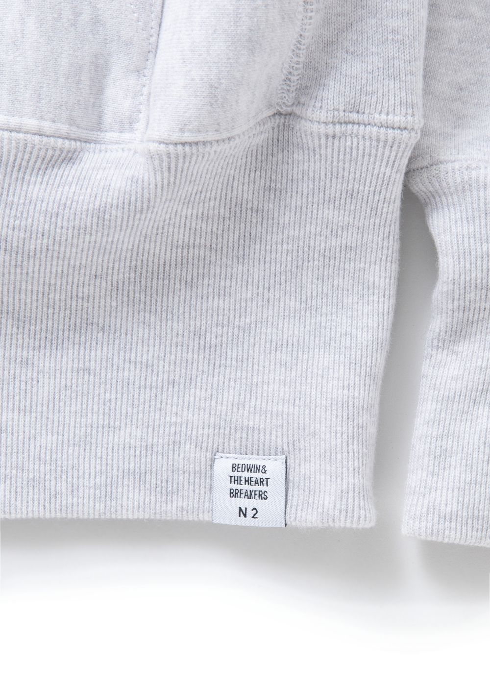 L/S HEAVY COTTON HOODED SWEAT "DAVID" (GRAY) / オリジナル スウェット パーカー