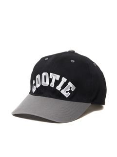 COOTIE PRODUCTIONS - Cotton OX 6 Panel Cap (BLACK×GRAY 