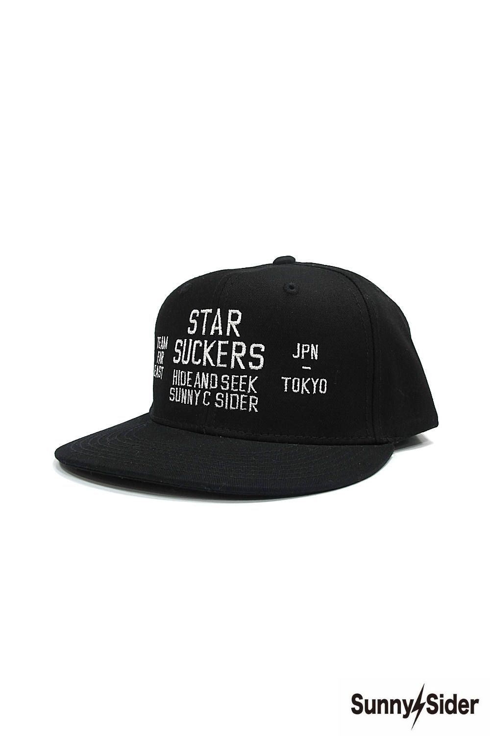 HIDE AND SEEK - × SUNNY C SIDER BASEBALL CAP (BLACK×BLUE) / サニー