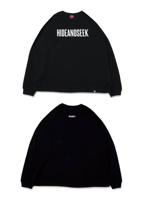 Logo L/S Tee(25ss Front) Big Silhouette (BLACK) / ロゴ プリント ロングスリーブ Tシャツ