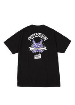 ×MASSES MAD DOG T (BLACK) / マシス コラボレーション プリントT