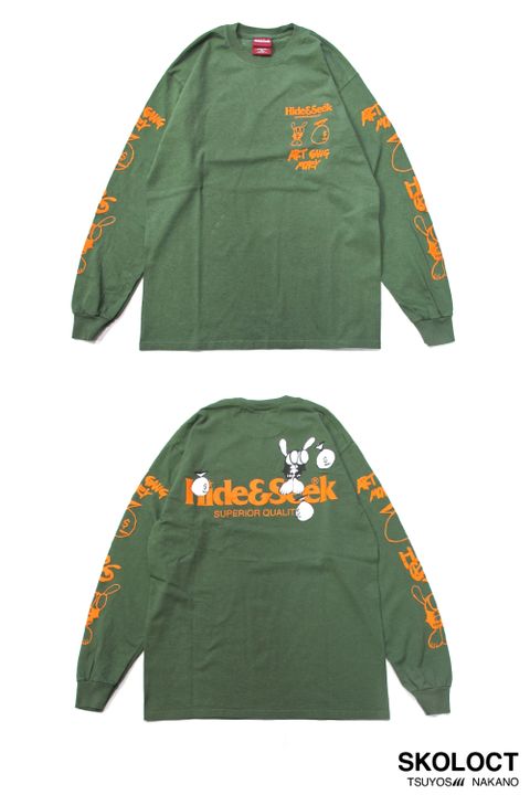 × SKOLOCT L/S Tee-1 (OLIVE DRAB) / スコロクト コラボロンT