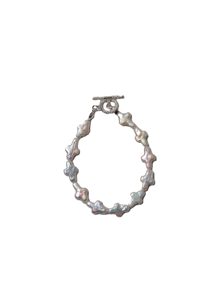COOTIE PRODUCTIONS - 【ラスト1点】Distortion Cross Pearl Bracelet 