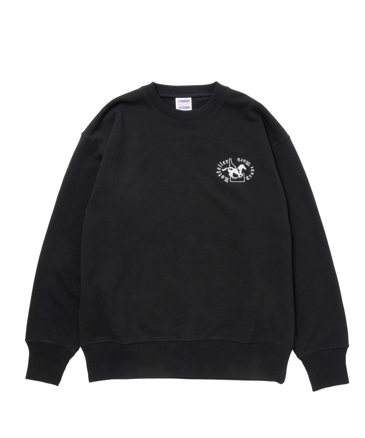 ROTTWEILER - HORSE SWEATER (BLACK) / プリント クルーネック