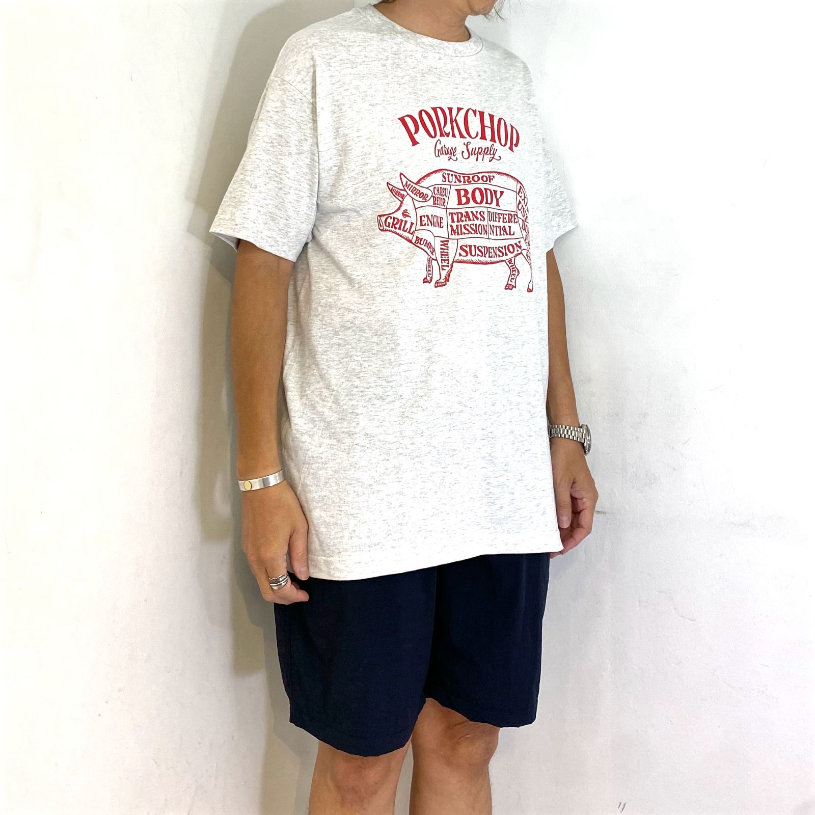 PorkChop　Tシャツ　クッション　セット売り PorkChop Tシャツ クッション セット売り （超熱 SUPPLY GARAGE