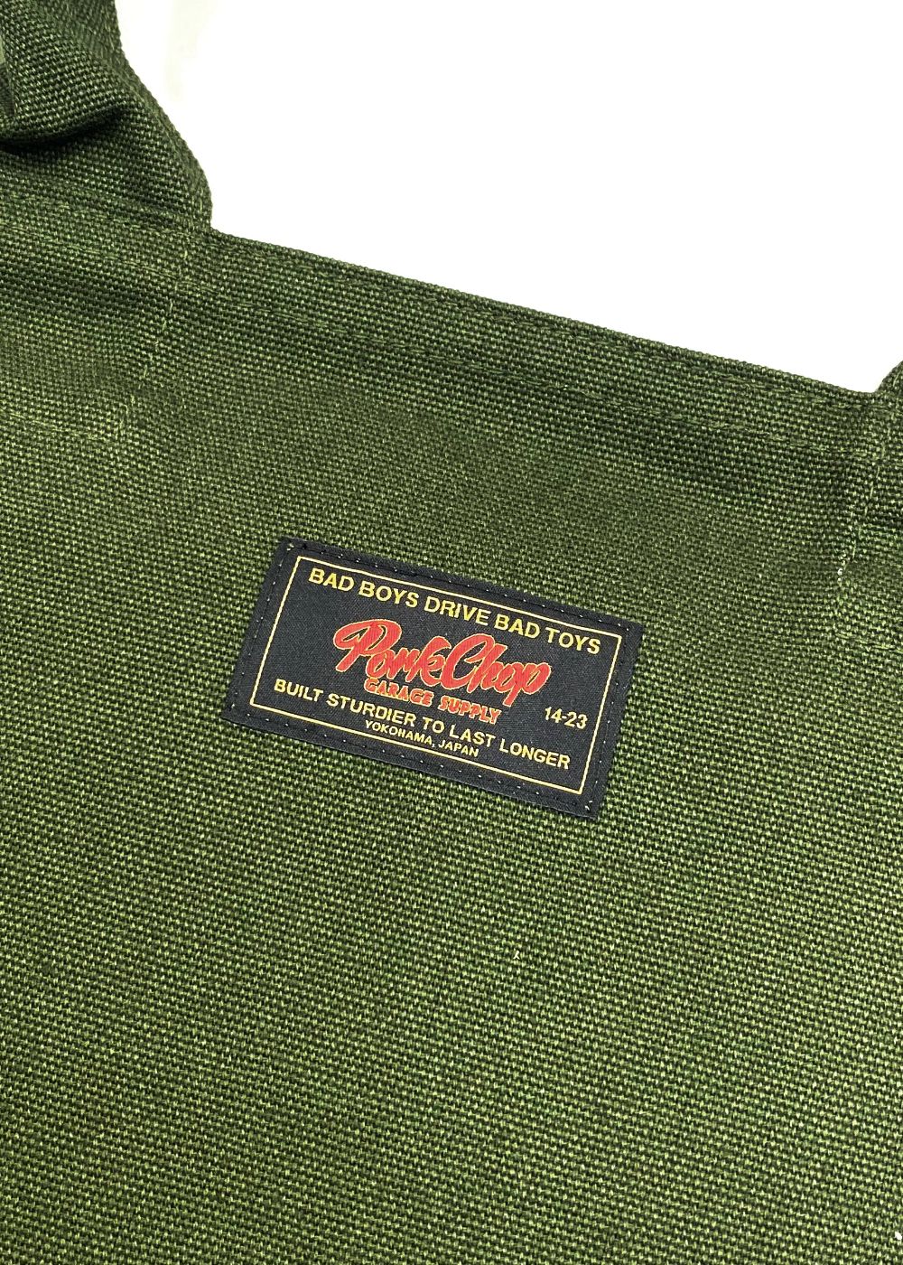 CYOW ZIP TOTE BAG (OLIVE) / プリントトート バッグ