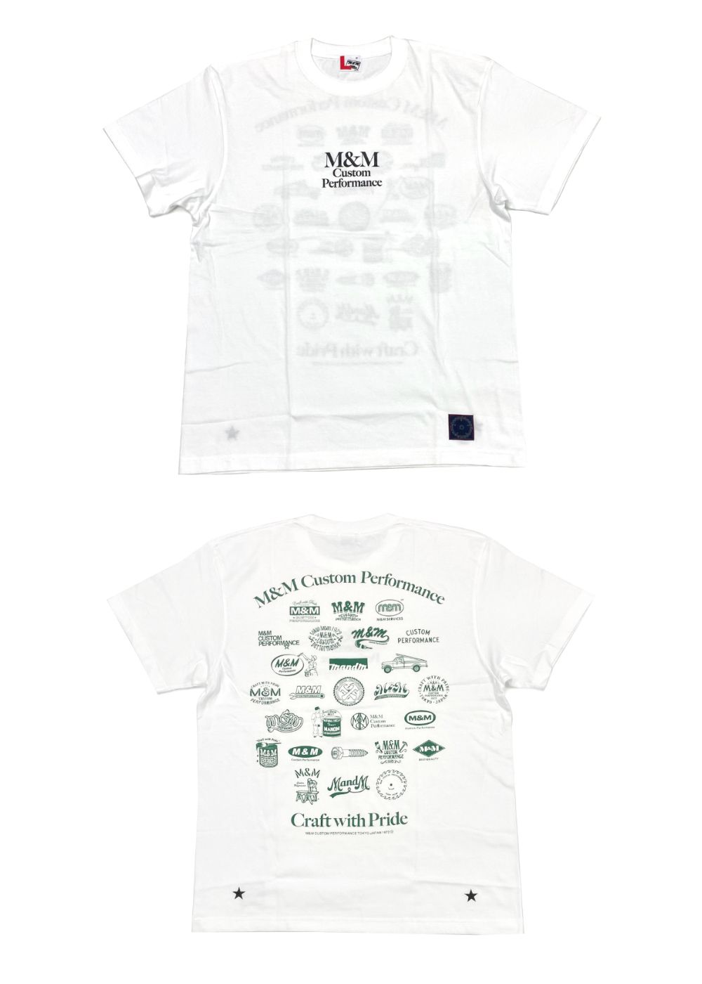 M&M CUSTOM PERFORMANCE Tシャツ M&M CUSTOM PERFORMANCE - Logo Tee (BLACK) / ロゴ プリント T