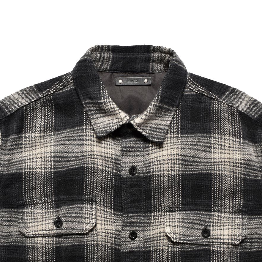 Distortion Ombre Check Flannel Over SH (WPT) / ディストーション オンブレチェック フランネル オーバーシャツジャケット