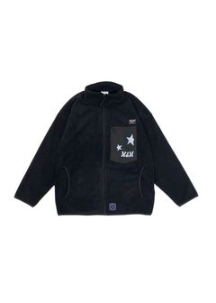 【ラスト1点】Stand zip fleece Blouson (BLACK) / フルジップ フリース ジャケット