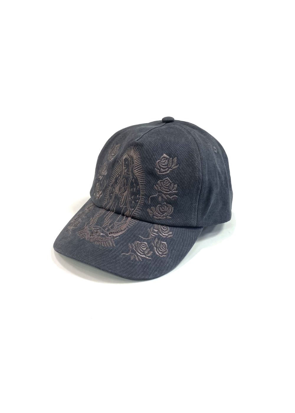 Maria CAP (CHARCOAL GRAY) / マリア刺繍 ベースボール キャップ
