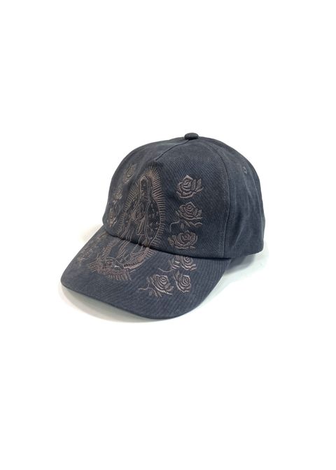 Maria CAP (CHARCOAL GRAY) / マリア刺繍 ベースボール キャップ