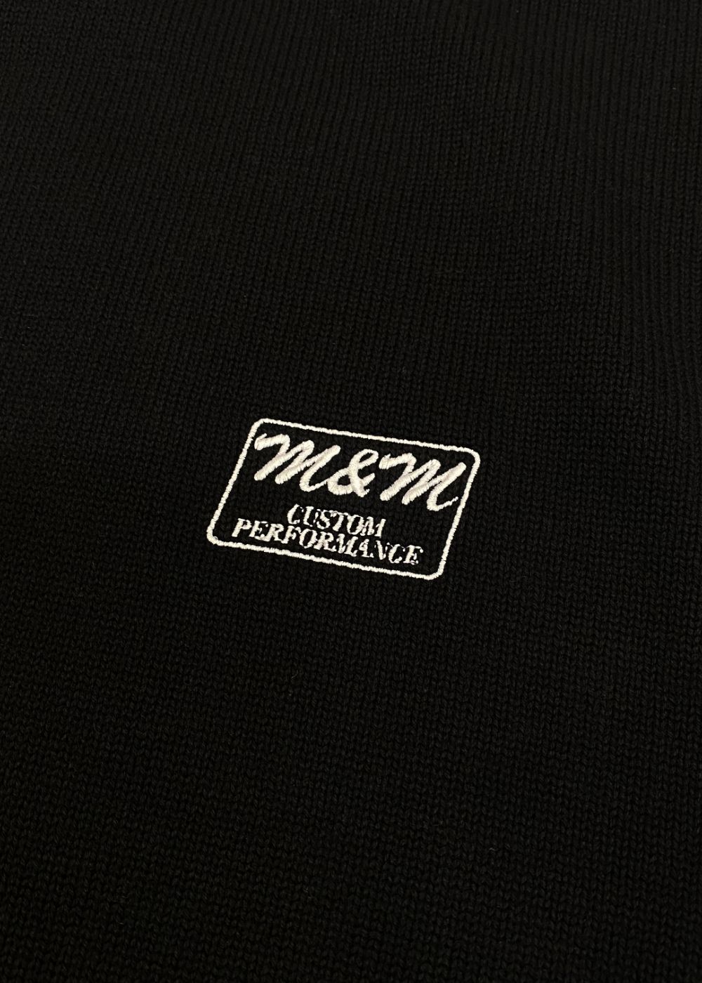 COTTON KNIT SWEATER (BLACK) / コットン ニット セーター