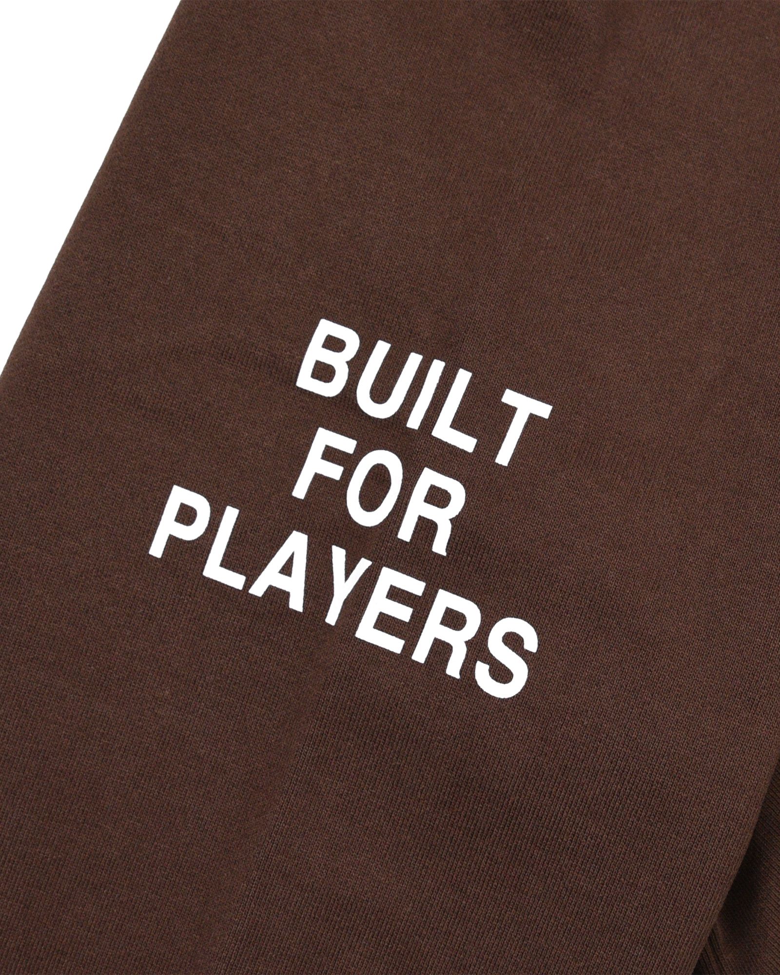 TM LOGO HOODIE (BROWN) / ロゴ プリント スウェット パーカー