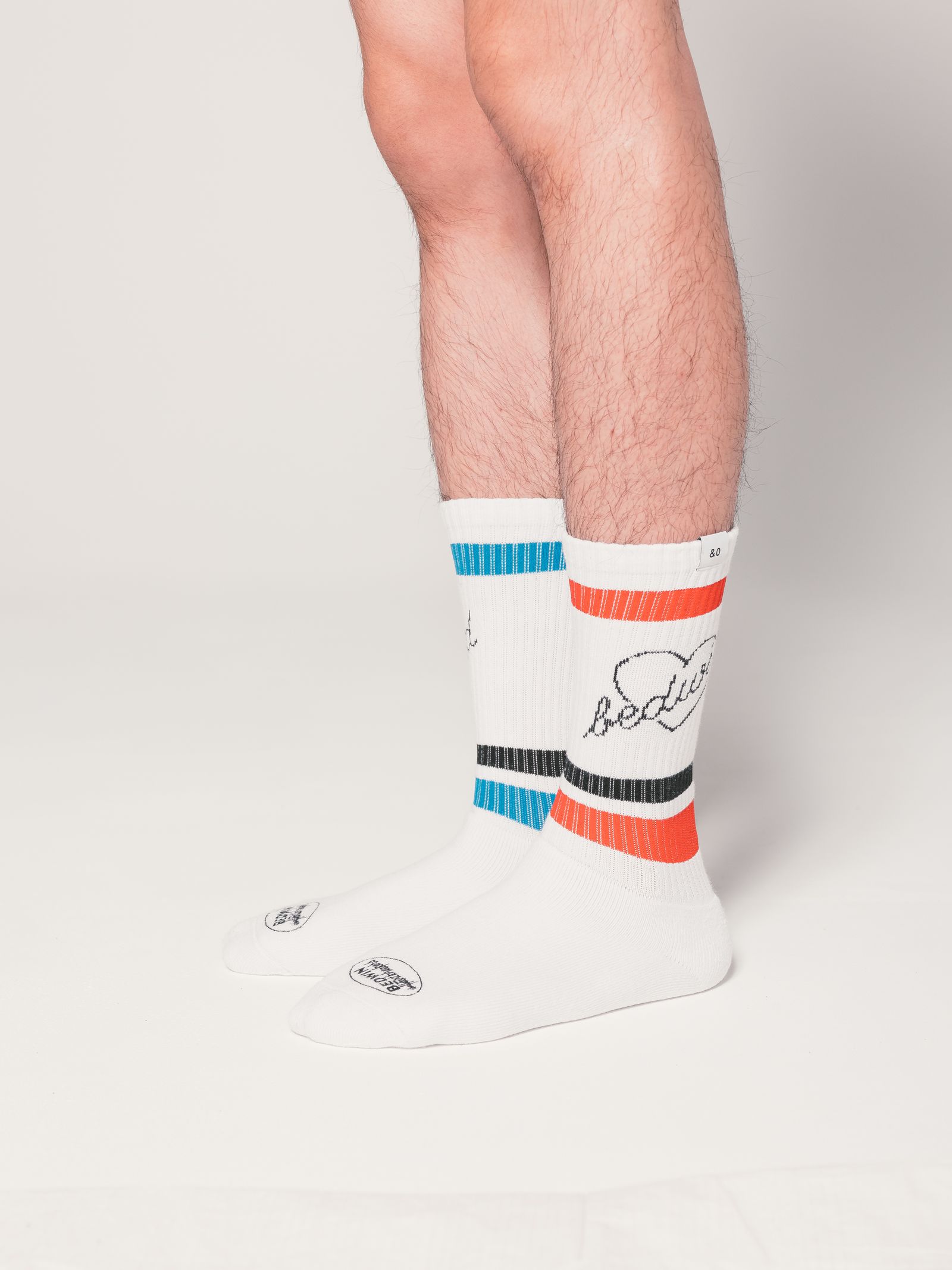 J.ANDRE Ex.2pcs PACK SOCKS "LARRY" (MIX) / ×ジャン アンドレ コラボ 2パック ソックス