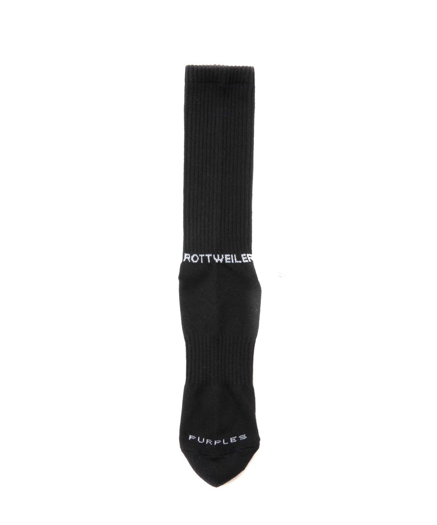 R9 PURPLE SOX (BLACK) / ×パープルズ コラボ ジャガードロゴ ソックス