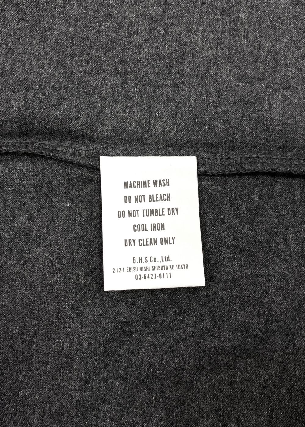 【ラスト1点】TWO WHEEL L/S TEE (CHARCOAL) / 2ウィール ロング Tシャツ