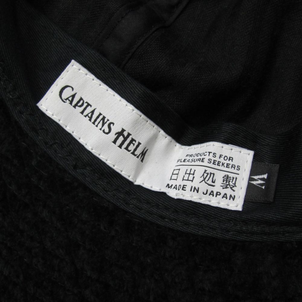 CAPTAINS HELM - FAT CORDUROY BALL HAT (BLACK) / オリジナル