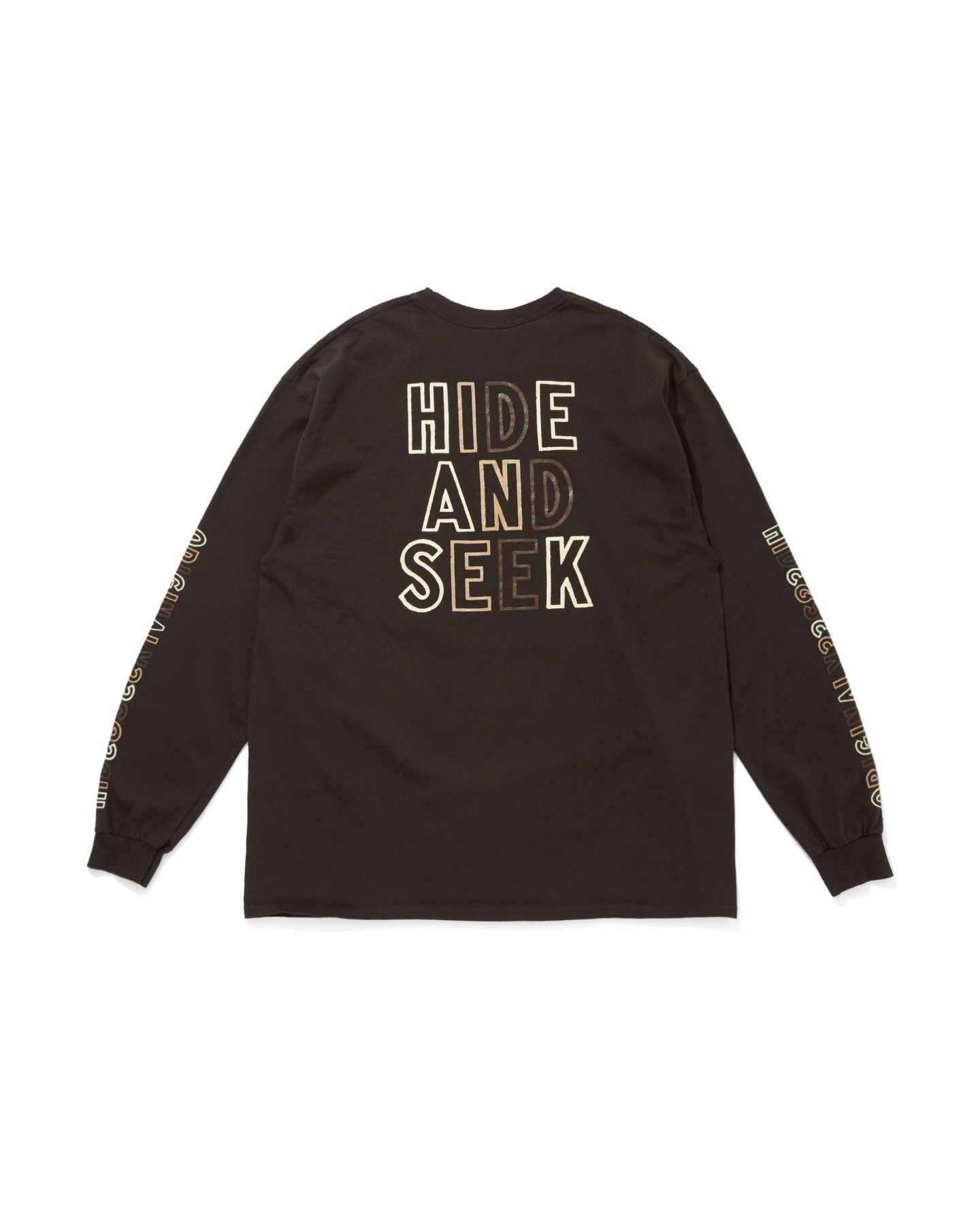 Original H&S L/S Tee (BROWN) / 西浦徹 コラボ ロンT