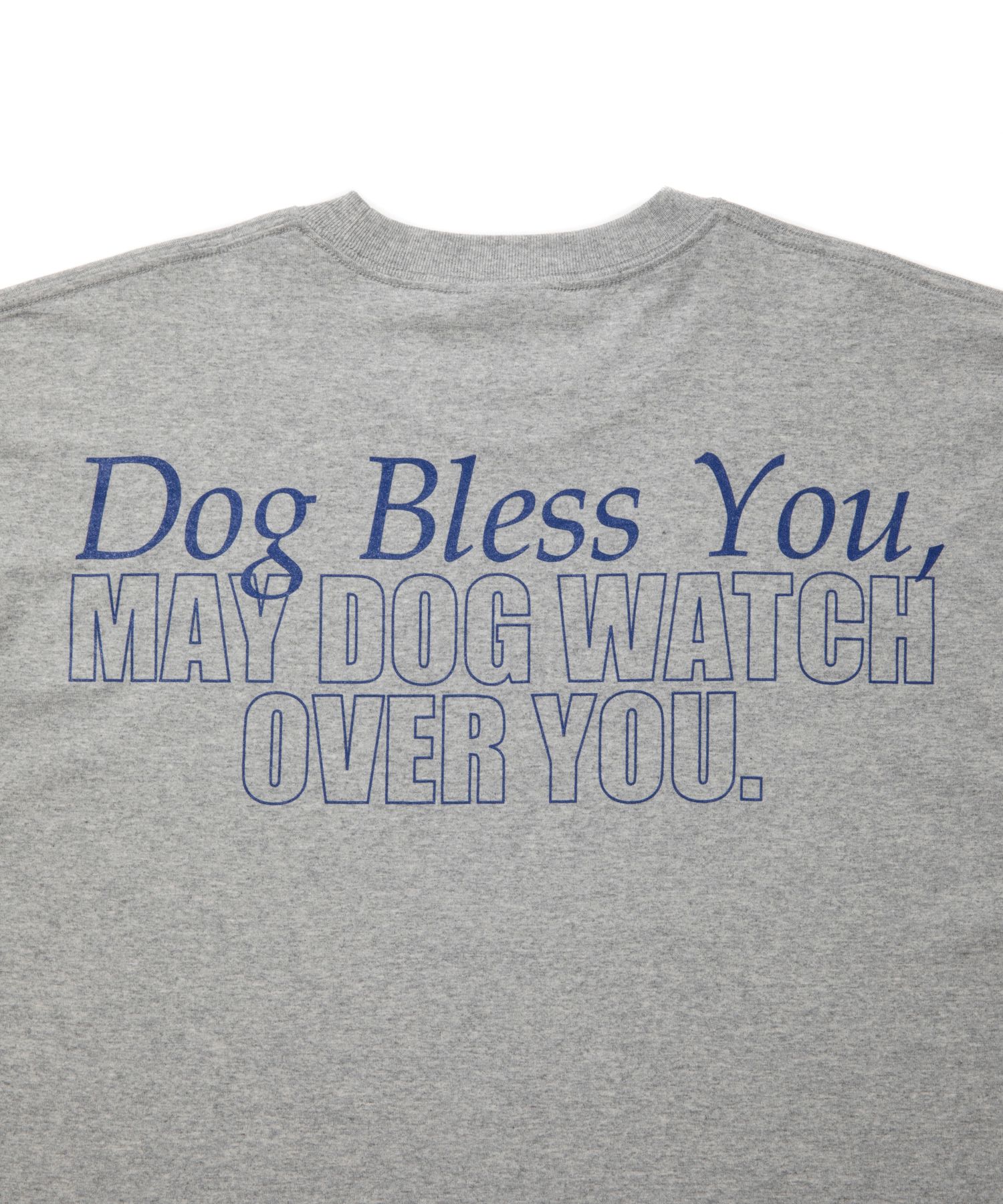 DOG PHOTO TEE (GRAY) / フォト プリント Tシャツ