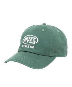 ATHLETIC CAP (GREEN) / ロゴ刺繍 ダッド キャップ。