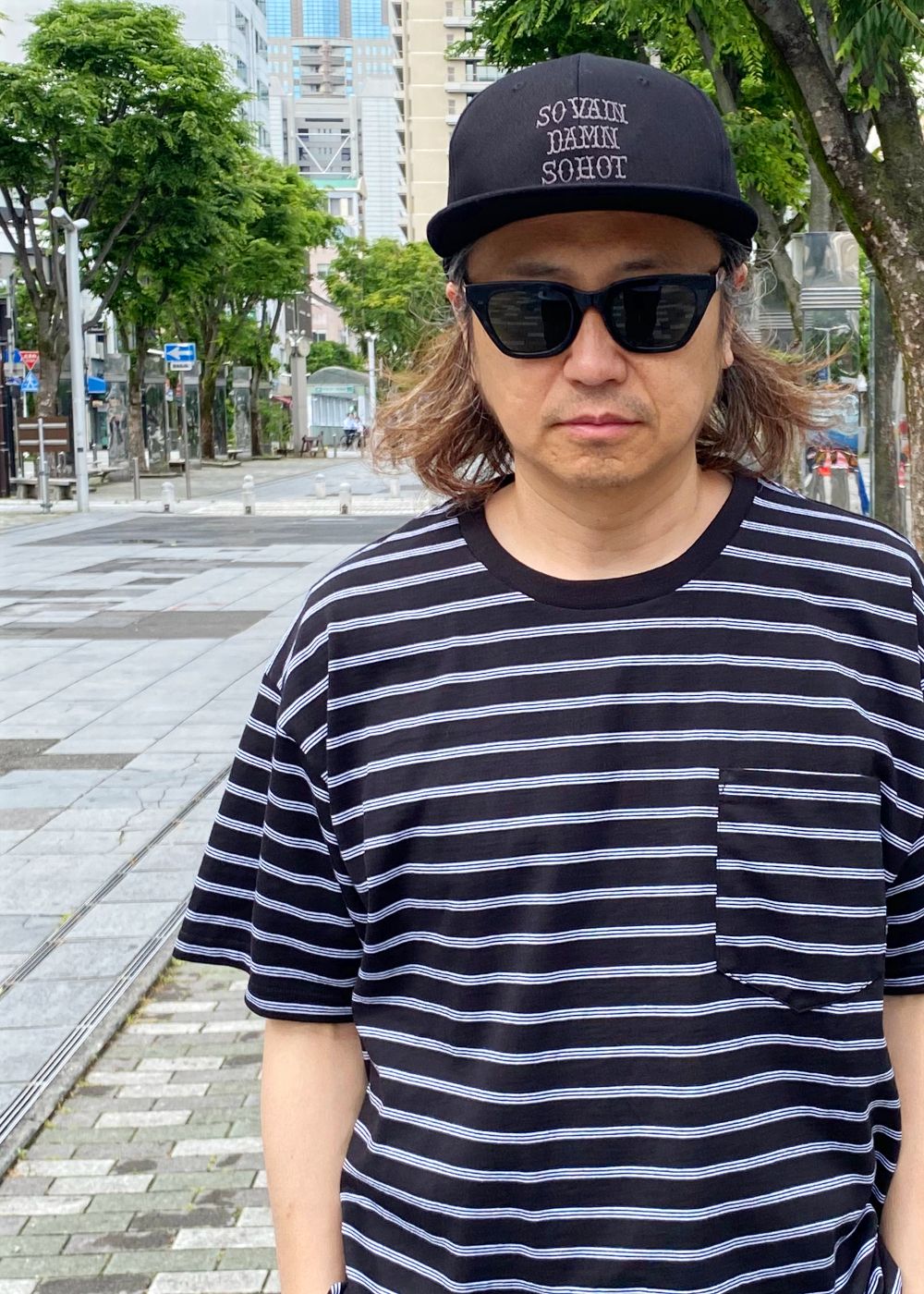 S.V.D.S.H EMBROIDERY CAP (BLACK×CHACOAL) / オリジナル ロゴ刺繍 キャップ