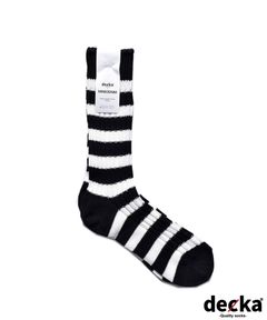 ×decka Border Rib SOX (WPT) / デッカ コラボ ボーダー ソックス