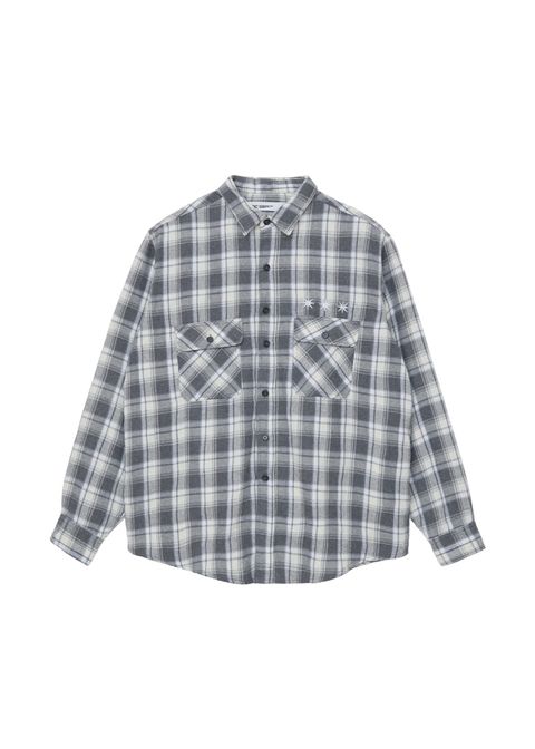 Flannel Shirt (BLACK) / チェック コットン ネルシャツ