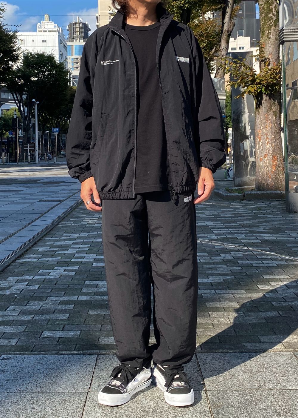 GDC CLASSICS Nylon Setup (BLACK) / セットアップ トラック ジャケット & パンツ