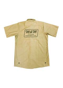 Short Sleeve Work Shirt (KHAKI) / T/Cツイル ワーク シャツ