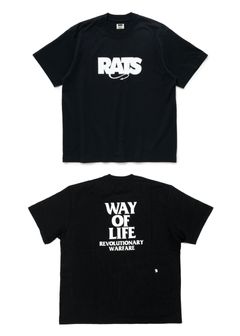BOX LOGO WAY OF LIFE TEE (BLACK) / 定番人気ロゴT