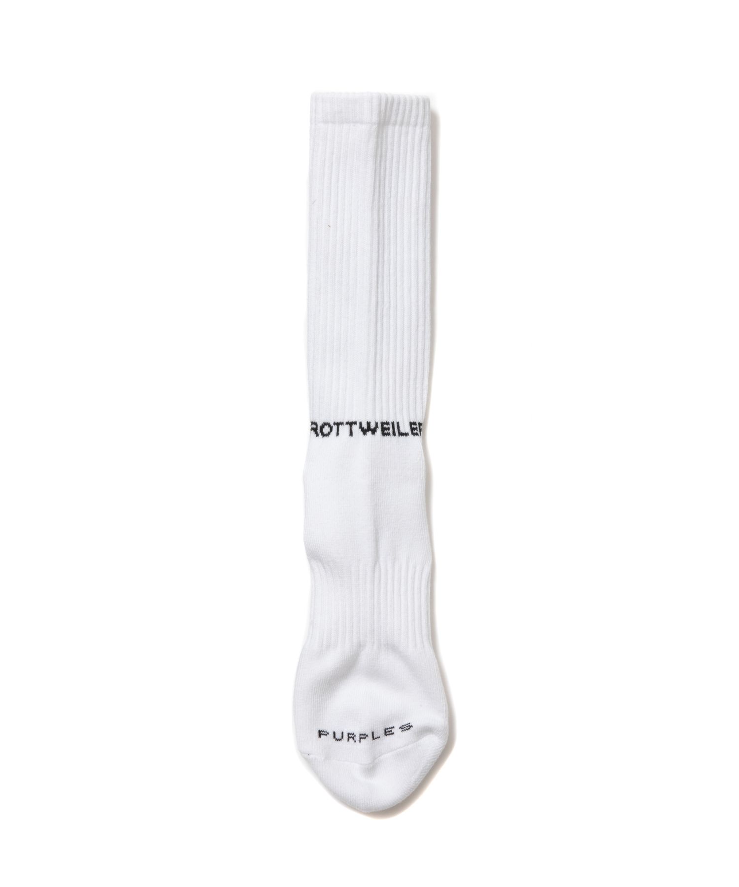 R9 PURPLE SOX (WHITE) / ×パープルズ コラボ ジャガードロゴ ソックス