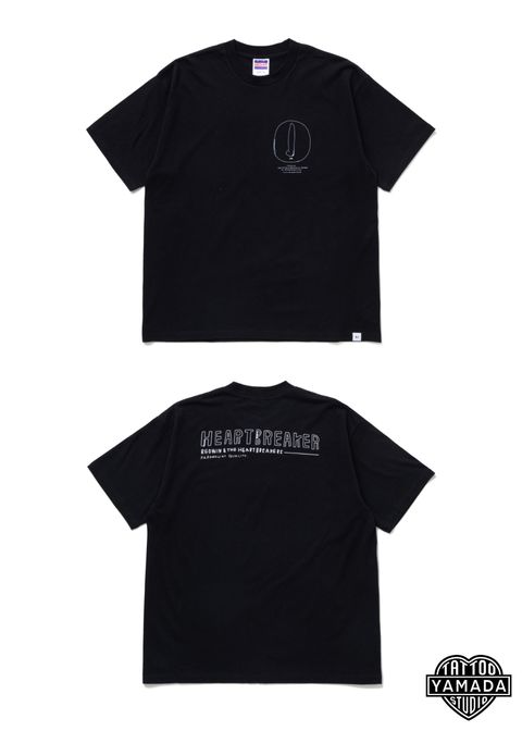 S/S PRINTED TEE "GUMMO" (BLACK) / ×YUTA YAMANO コラボ Tシャツ