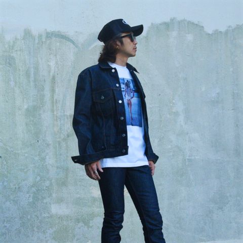 王道デニムセットアップ。
