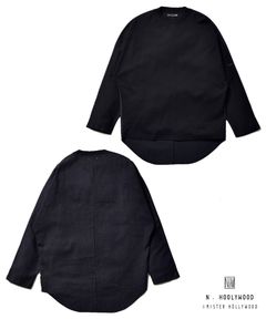 ×N.HOOLYWOOD BD.Discharge Glen Check NHW LS TSH (BLACK) / ×Nハリウッド コラボ 切り替えカットソー