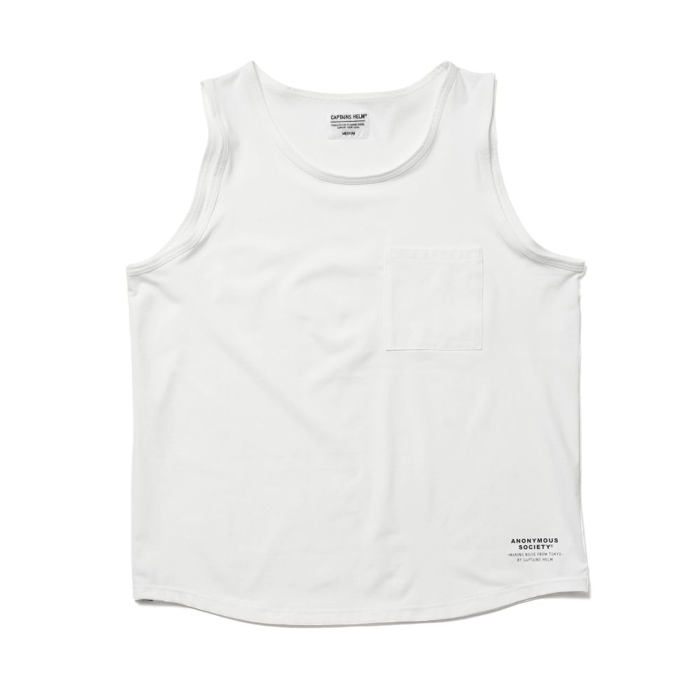 CAPTAINS HELM - PRIMEFLEX® POCKET TANK-TOP (WHITE) / プライム