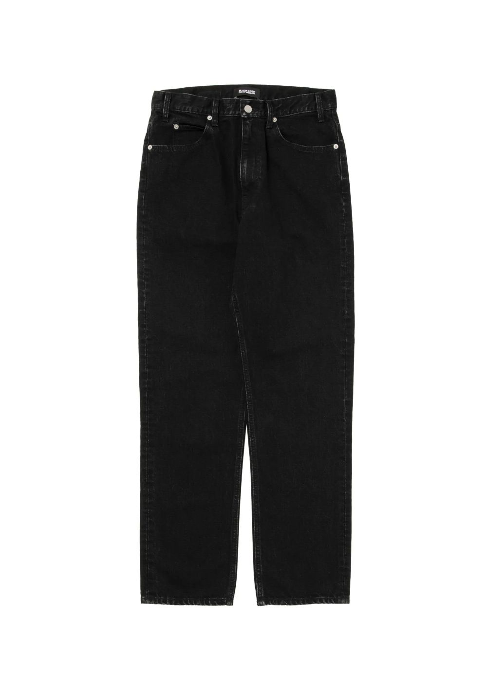 R9 05 WASHDENIM PANTS (BLACK) / テーパード  デニム パンツ