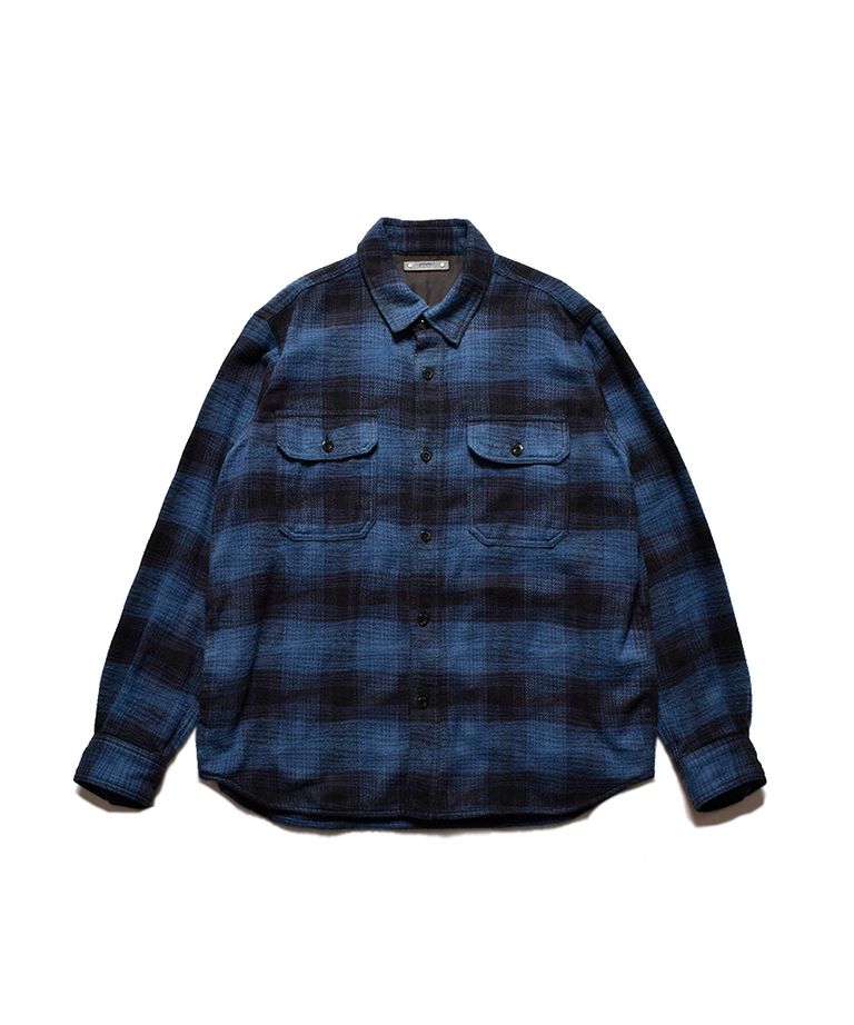 MINEDENIM - Distortion Ombre Check Flannel Over SH (BPT 