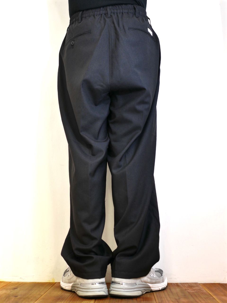 COOTIE PRODUCTIONS - T/W 2 Tuck Easy Pants (BLACK) / ポリウール 