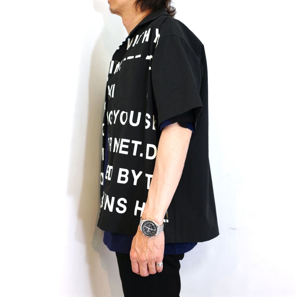 【ラスト1点】CORDURA® WATER-REPELLENT SHIRTS (BLACK) / ストレッチ S/S シャツ
