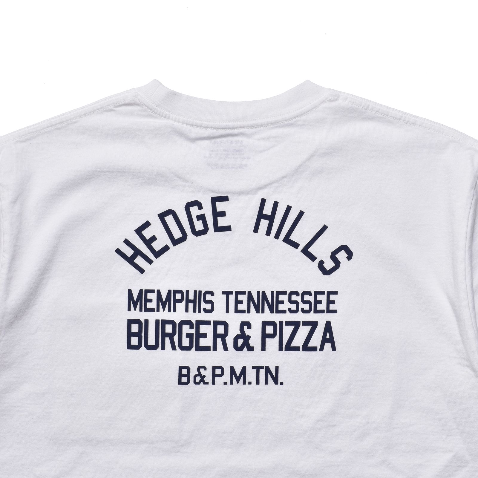Hedge Hills Burger Shop T-SH (WHT) / オリジナル プリント ポケット Tシャツ