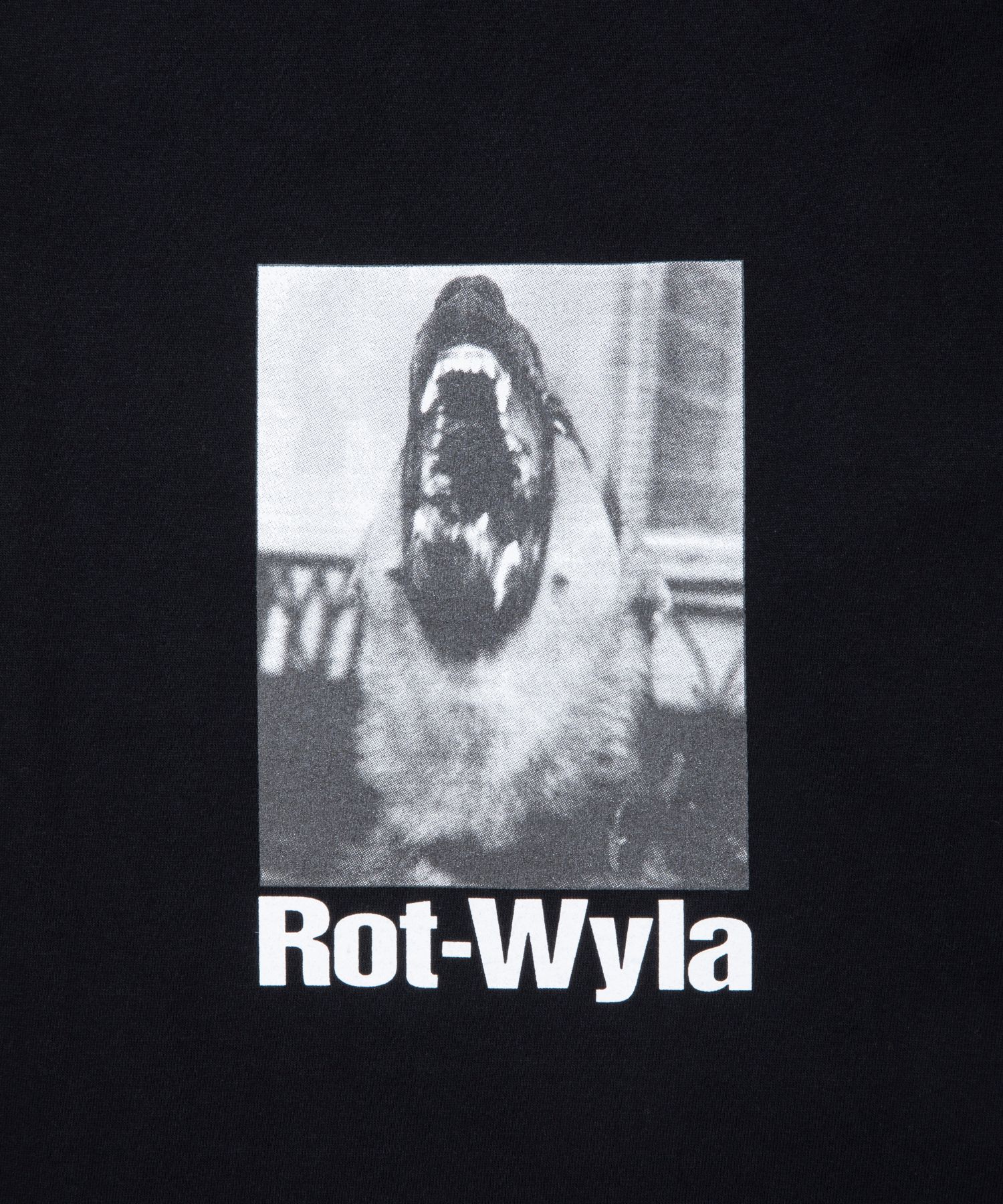 DOG PHOTO LS TEE (BLACK) / フォト プリント Tシャツ