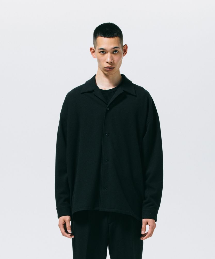 ROTTWEILER - OPEN COLLAR SHIRT (BLACK) / オープンカラーシャツ 
