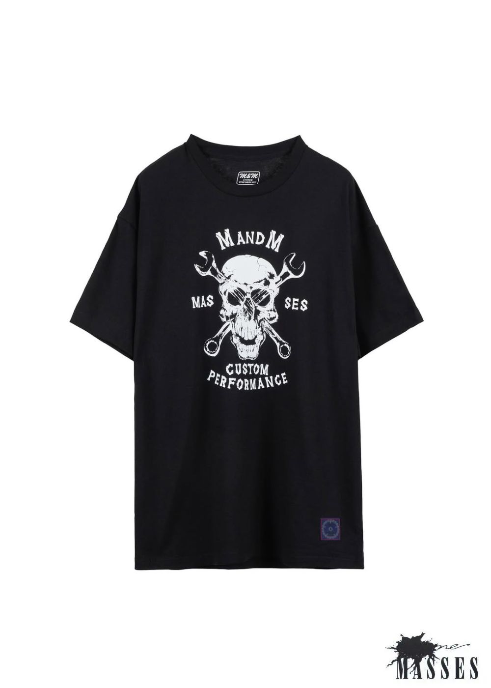 M&M CUSTOM PERFORMANCE - ×MASSES T-SHIRT SKULL WRENCH (WHITE