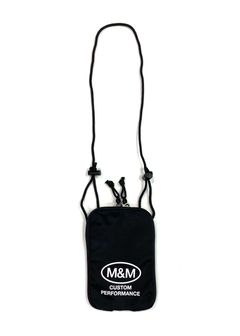FLAT POUCH (BLACK) / プリント ミニ ポーチ
