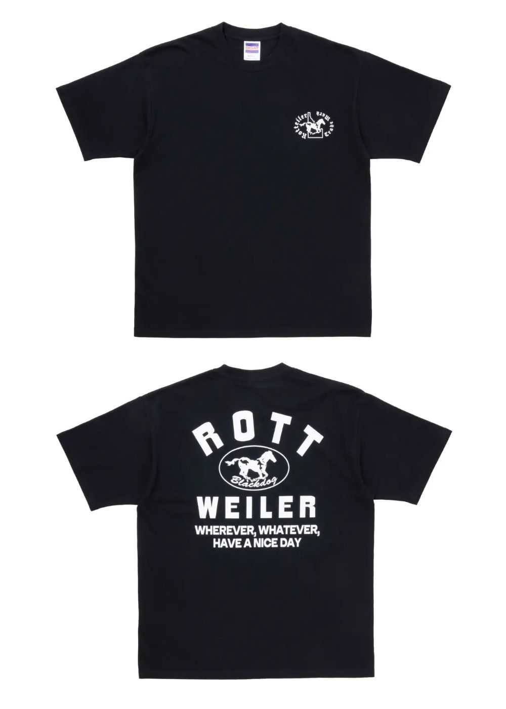 HORSE TEE (BLACK) / プリント Tシャツ