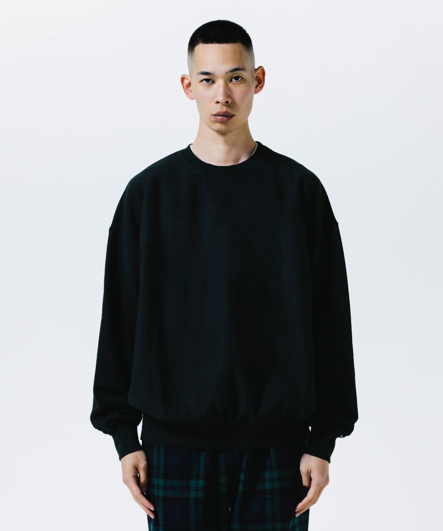R9 BASIC SWEATER (D.GREEN) / オリジナル クルーネック スウェット