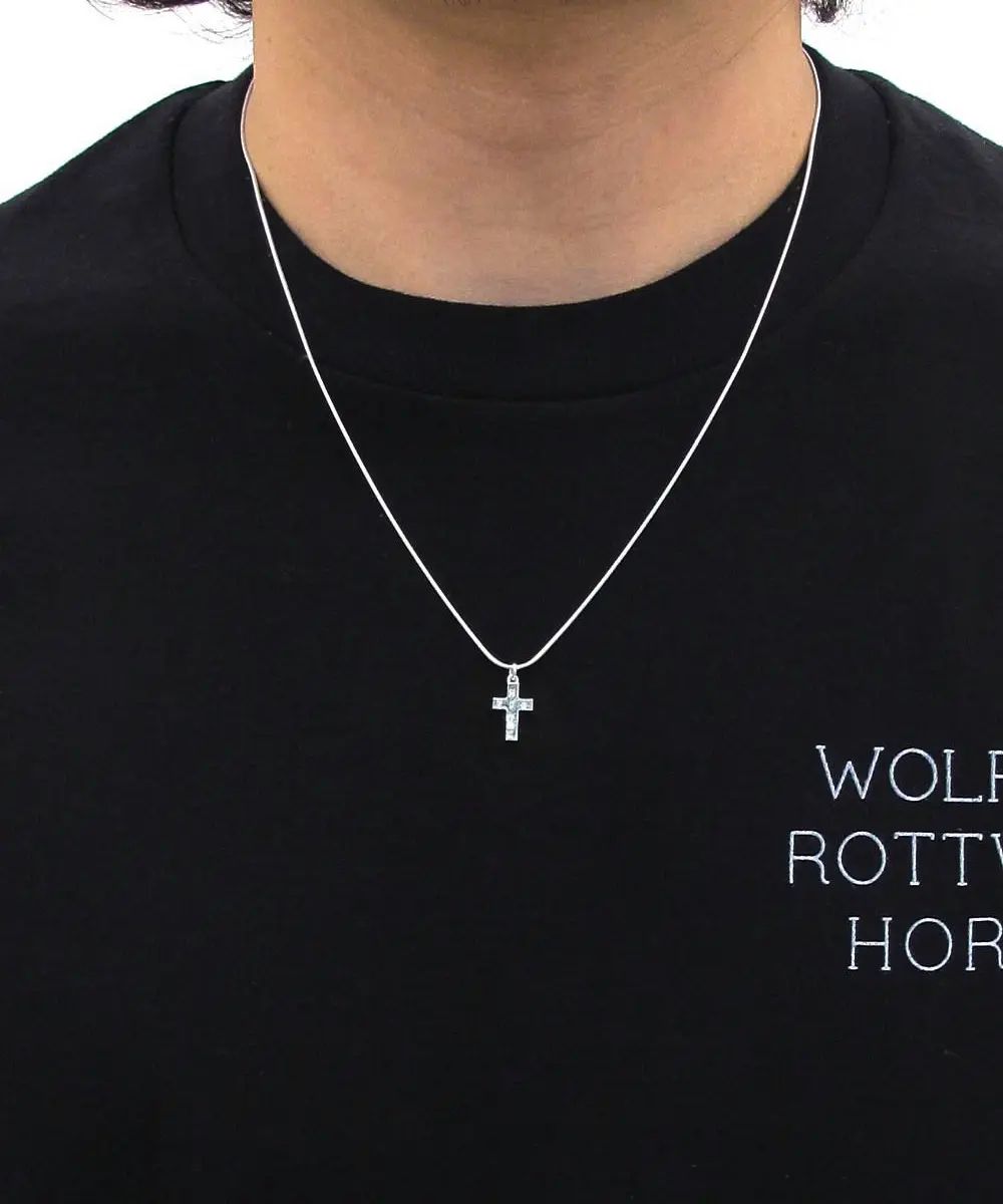 CHAIN ROSARIO (SILVER) / ロザリオ スネークチェーンネックレス